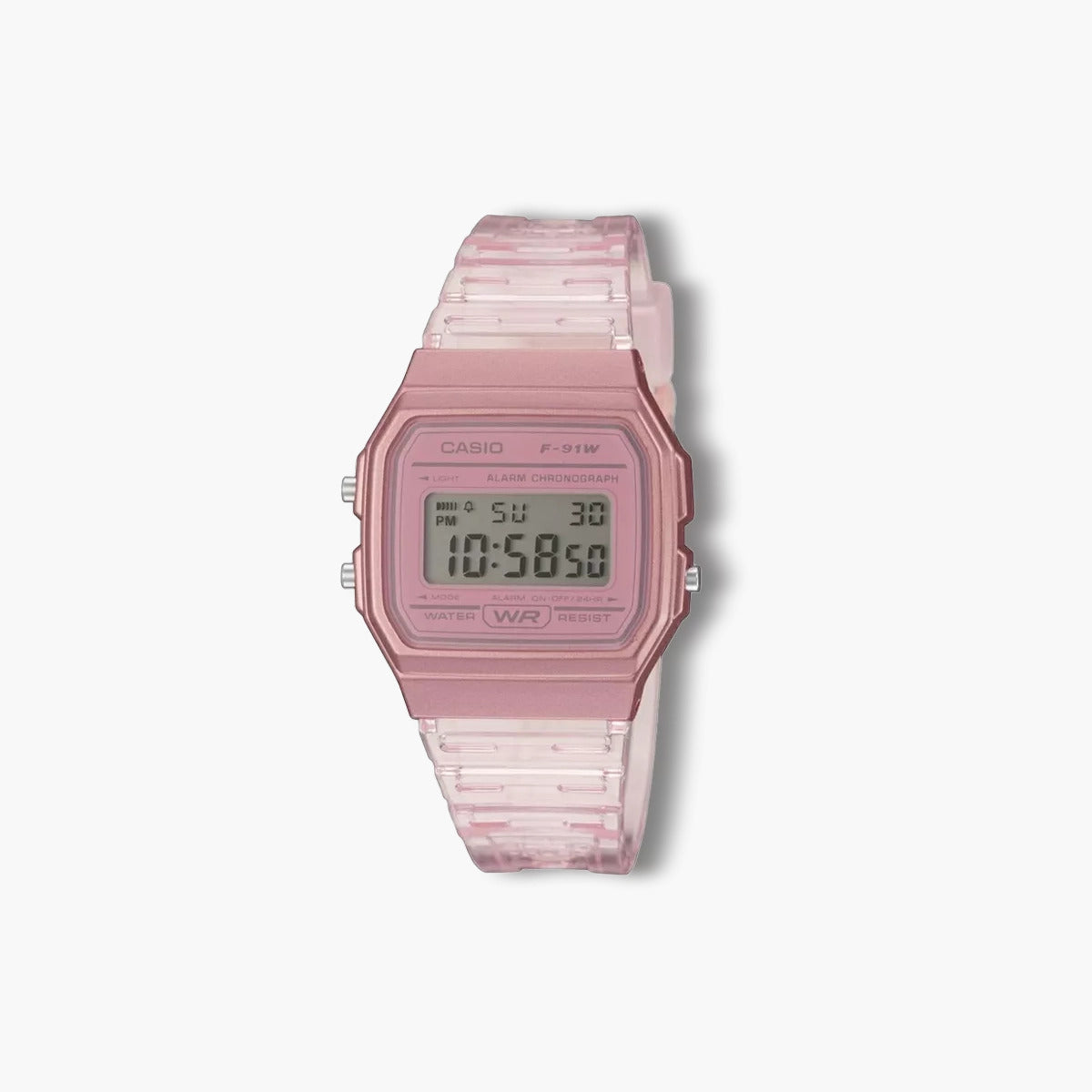 Reloj Casio Collection Retro F-91WS-4EF digital rosa