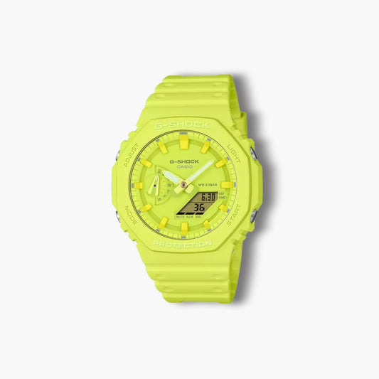 Reloj Casio G-Shock GA-2100-9A9ER analógico digital amarillo