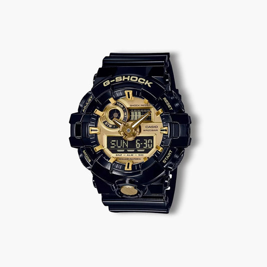 Reloj Casio G-Shock GA-710GB-1AER analógico digital negro y dorado