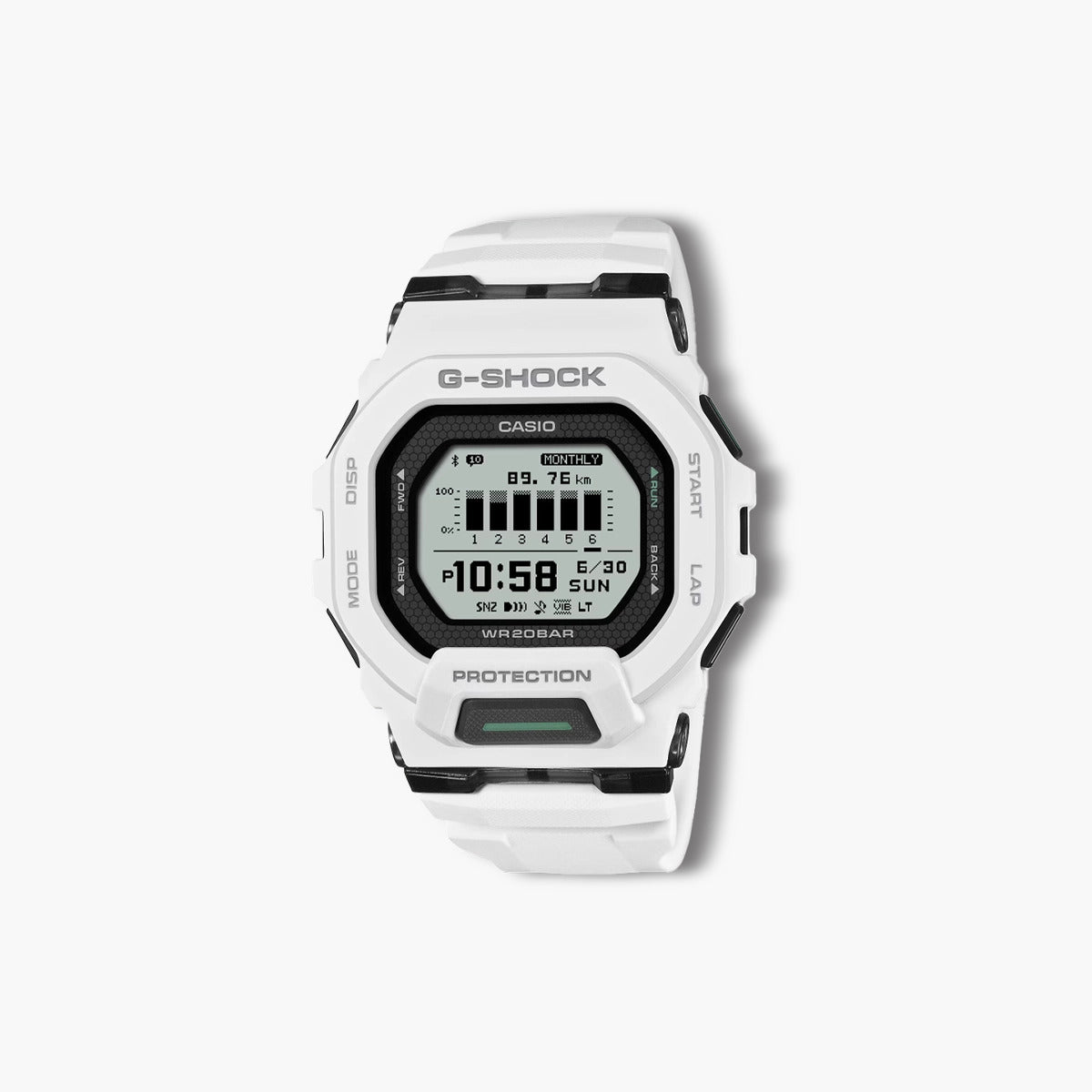 Reloj Casio G-Shock GBD-200-7ER digital blanco