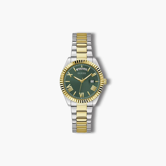 Reloj Guess Luna GW0308L5 acero bicolor esfera verde