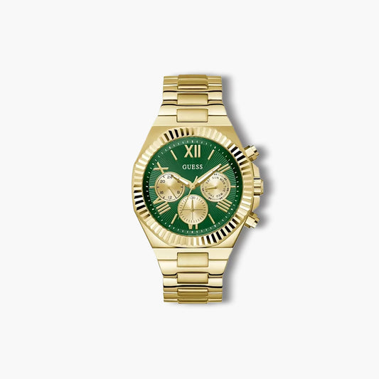 Reloj Guess Equity GW0703G2 acero dorado esfera verde
