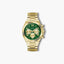 Reloj Guess Equity GW0703G2 acero dorado esfera verde
