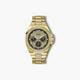 Reloj Guess Empire GW0785G2 acero dorado esfera negra circonita