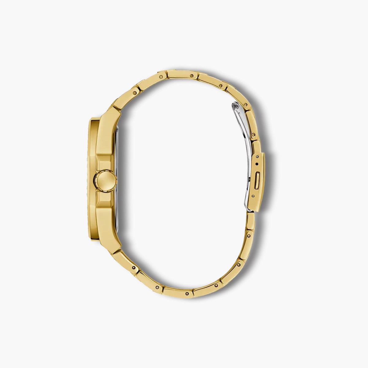 Reloj Guess Empire GW0785G2 acero dorado esfera negra circonita