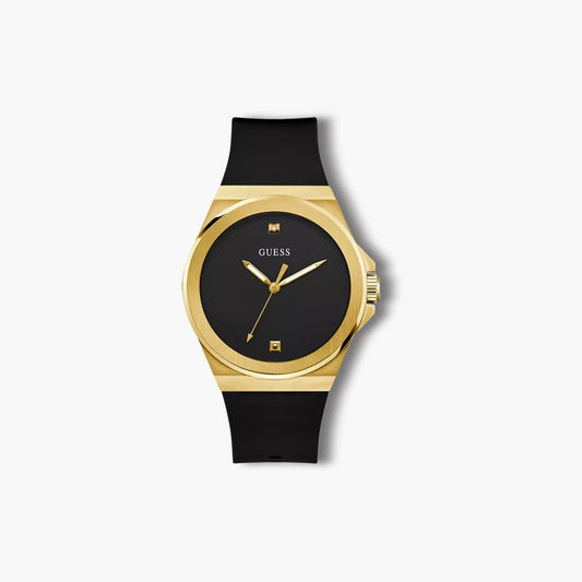 Reloj Guess Vinyl GW0790G1 negro y dorado