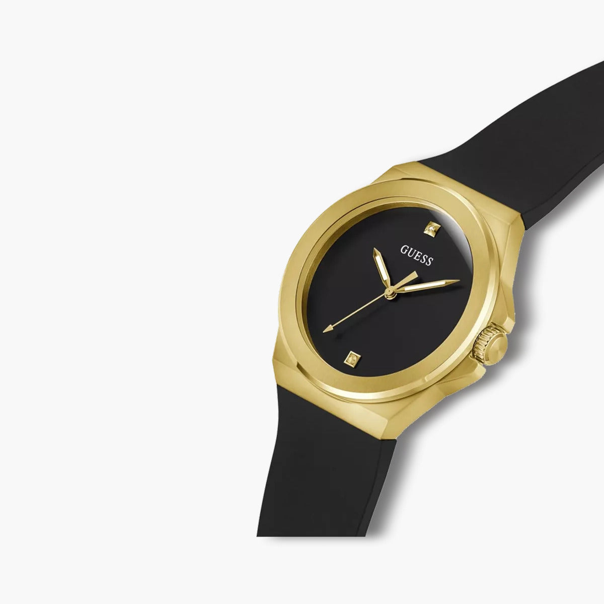 Reloj Guess Vinyl GW0790G1 negro y dorado
