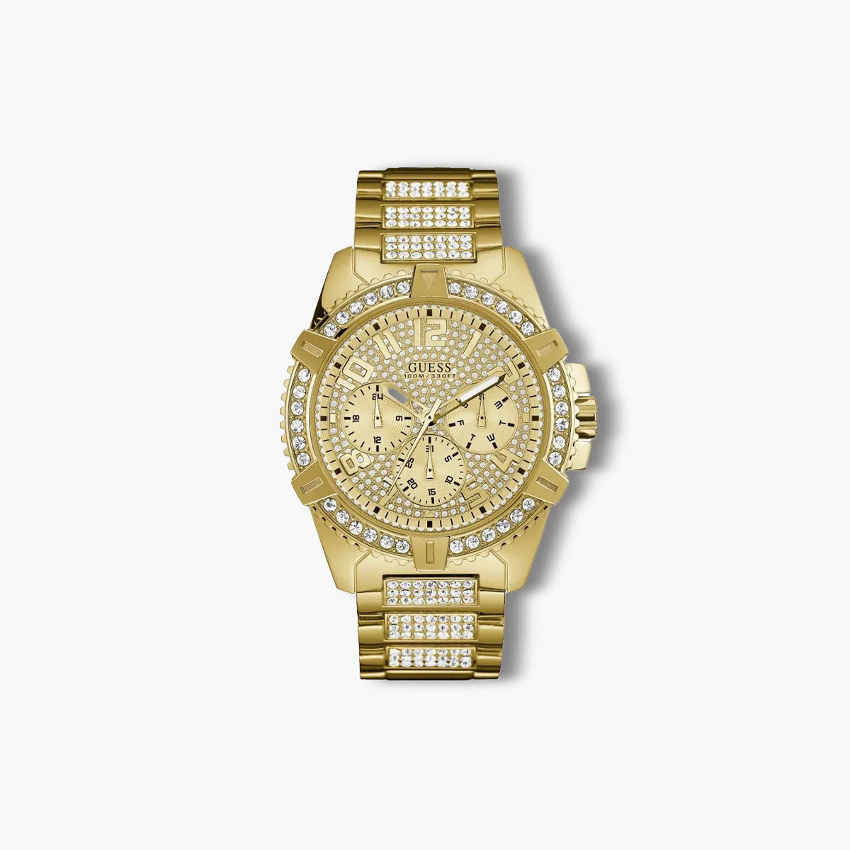Reloj Guess Frontier GW0799G2 acero dorado circonita
