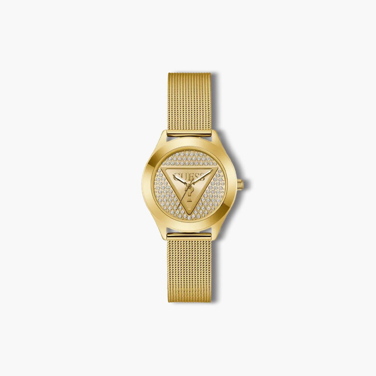 Reloj Guess Glitz Plaque GW0835L2 acero dorado circonita