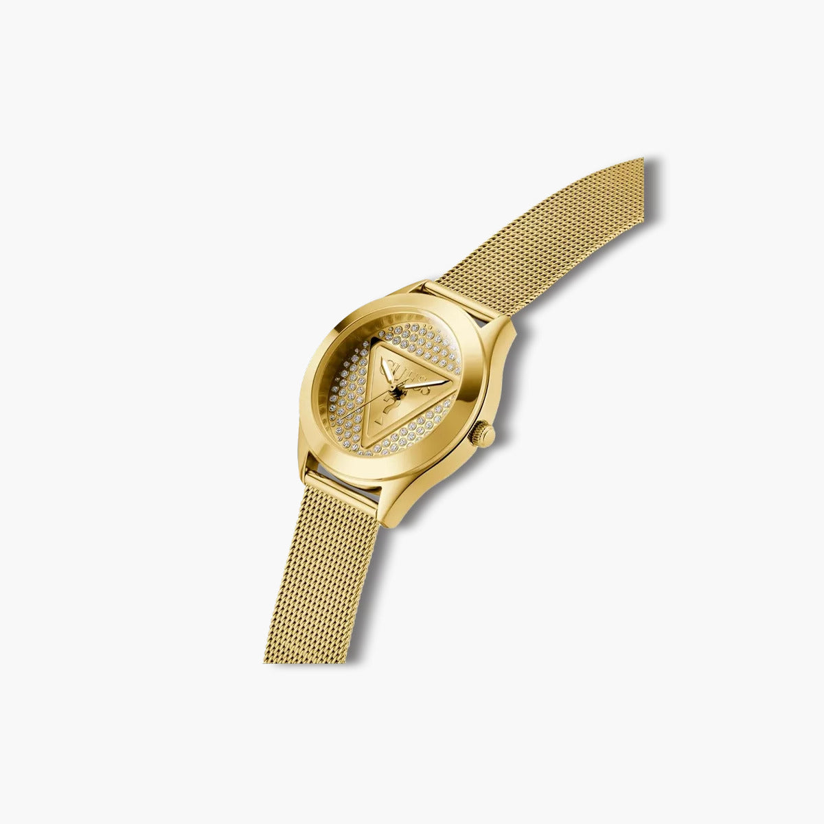 Reloj Guess Glitz Plaque GW0835L2 acero dorado circonita