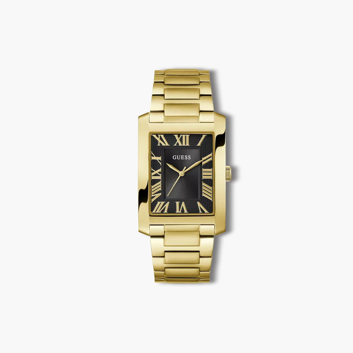 Reloj Guess Clyde GW0896G2 acero dorado esfera negra
