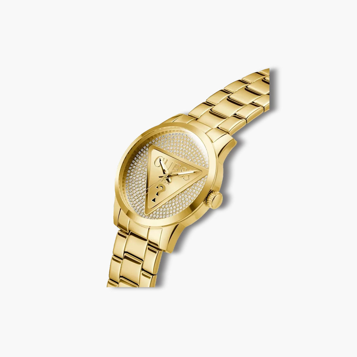 Reloj Guess Badge GW0915G1 acero dorado circonita