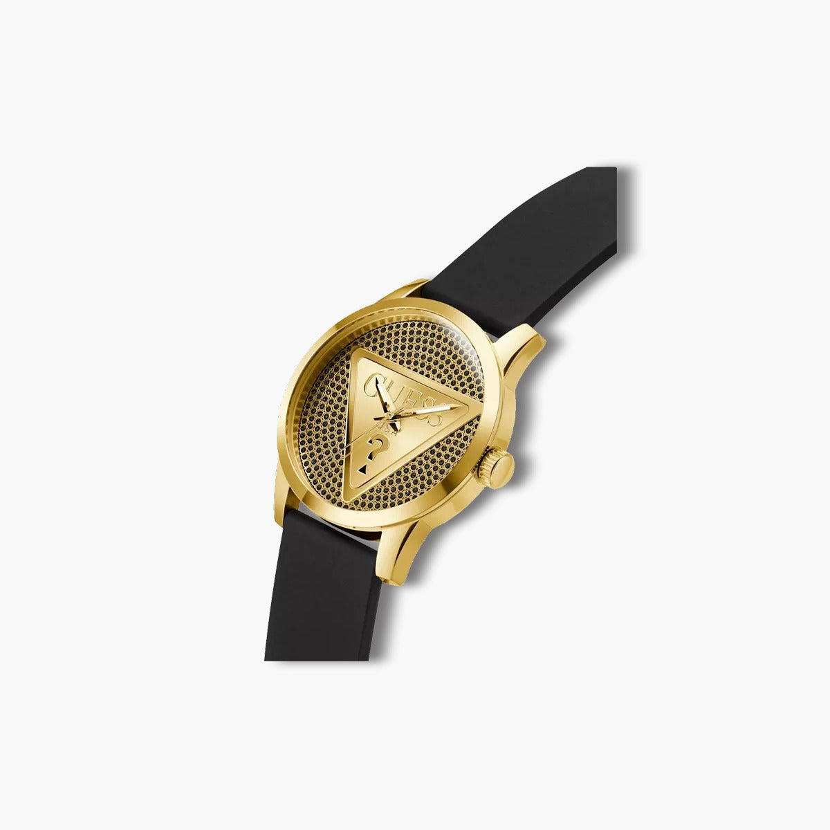 Reloj Guess Badge GW0916G1 negro y dorado circonita