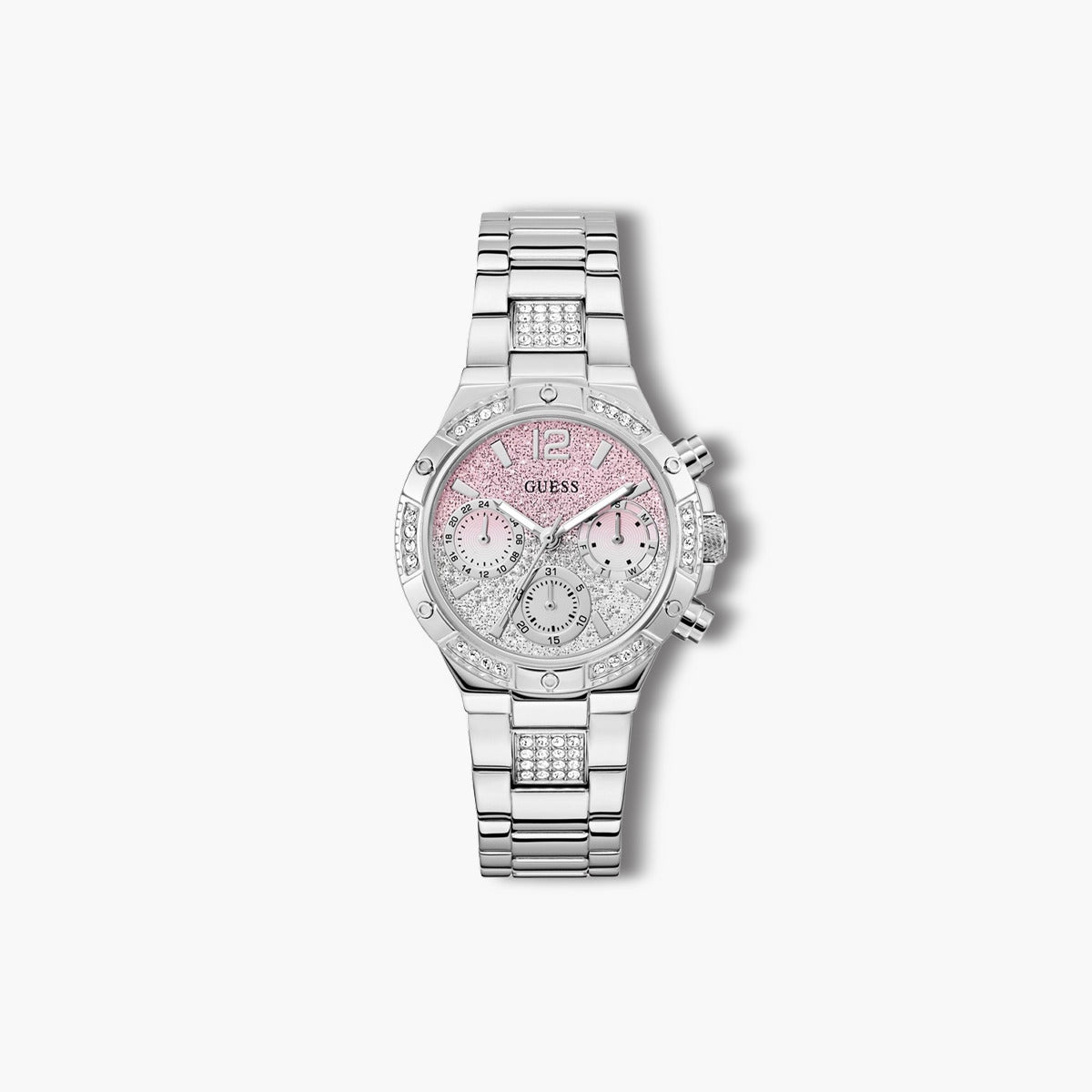 Reloj Guess GW0950L1 acero esfera rosa circonita