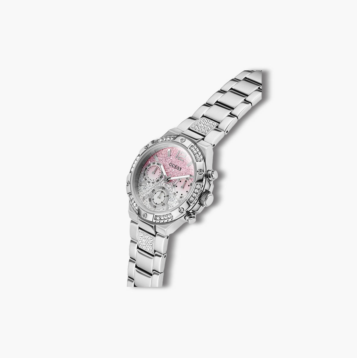 Reloj Guess GW0950L1 acero esfera rosa circonita
