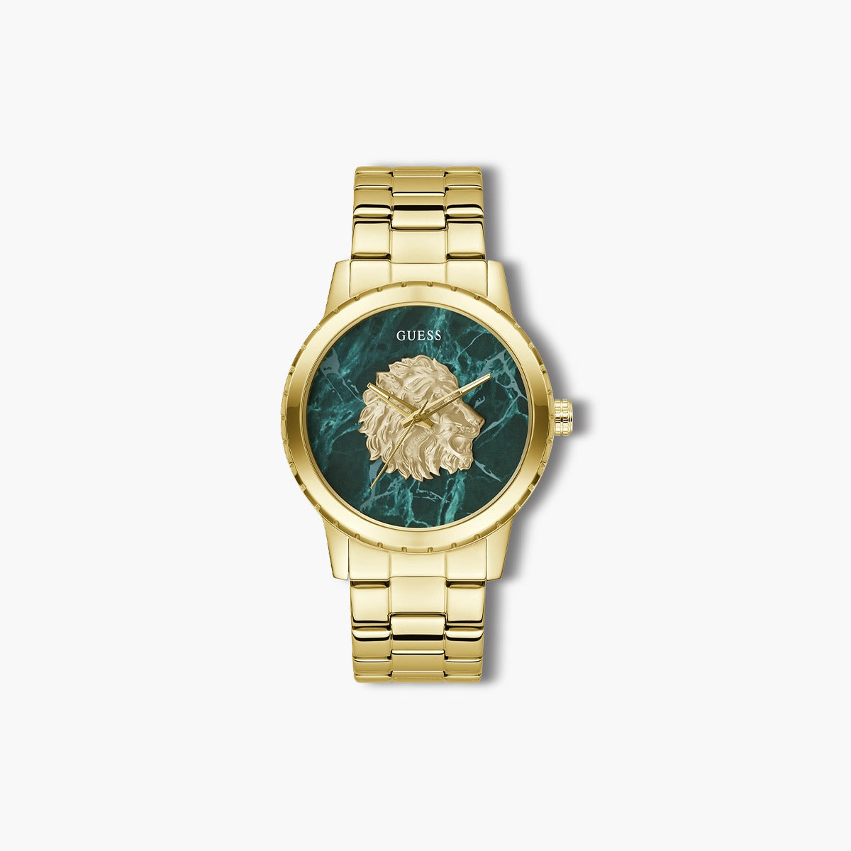 Reloj Guess Monarch GW0958G2 acero dorado esfera verde