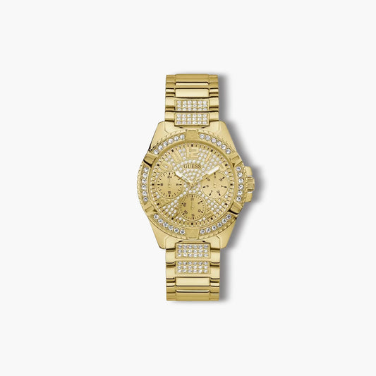 Reloj Guess Frontier GW1156L2 acero dorado circonita
