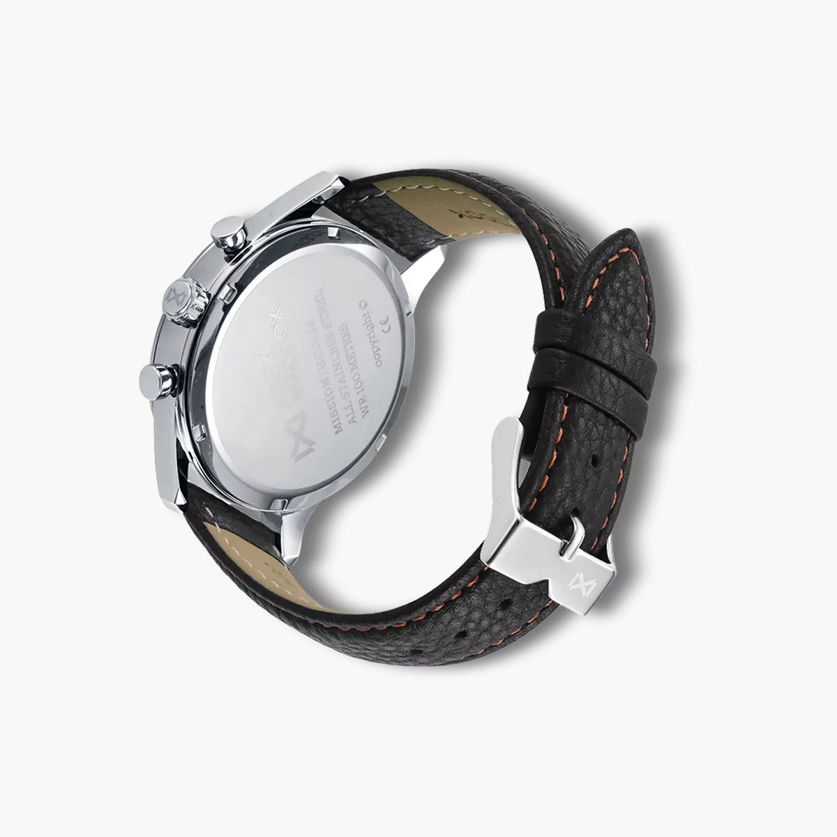 Reloj Mark Maddox Mission HC0129-54 piel negra esfera negra