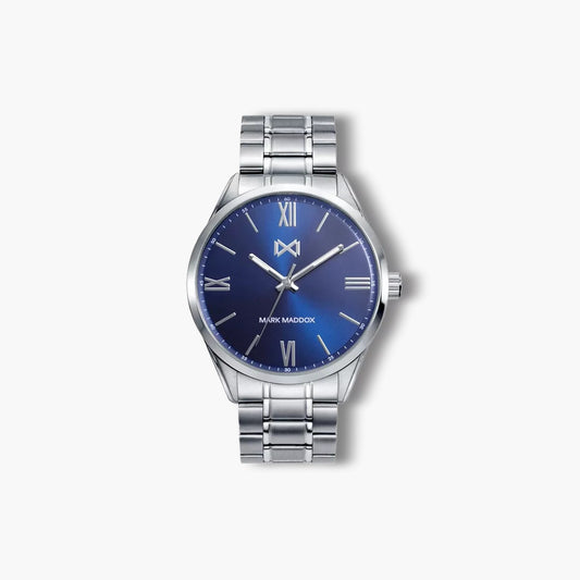 Reloj Mark Maddox Marais HM0116-33 acero esfera azul