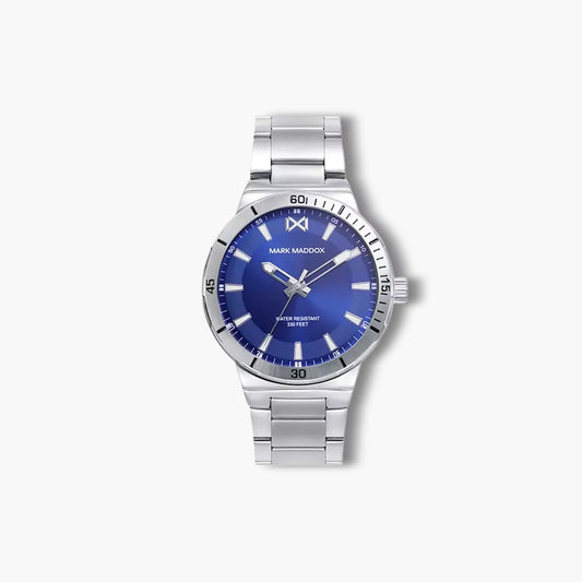 Reloj Mark Maddox Mission HM0146-37 acero esfera azul