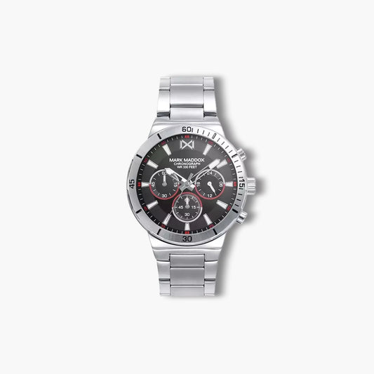 Reloj Mark Maddox Mission HM0147-57 acero esfera negra