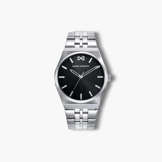 Reloj Mark Maddox Marais HM0152-57 acero esfera negra