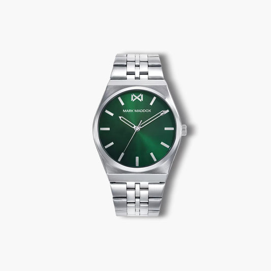 Reloj Mark Maddox Marais HM0152-67 acero esfera verde