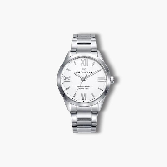 Reloj Mark Maddox Marais HM1007-03 acero esfera blanca