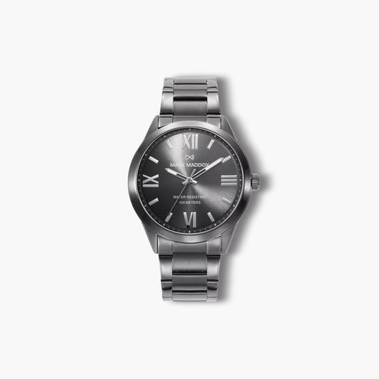 Reloj Mark Maddox Marais HM1007-13 acero negro esfera gris