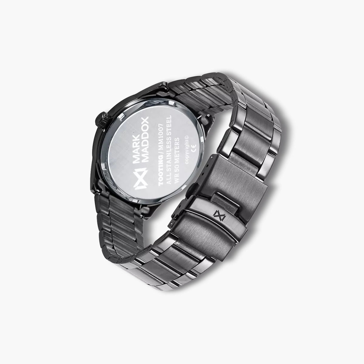 Reloj Mark Maddox Marais HM1007-13 acero negro esfera gris
