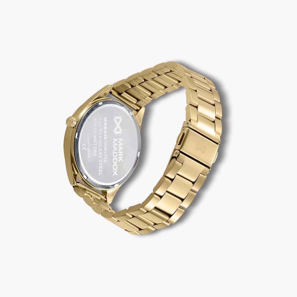Reloj Mark Maddox Marais HM1012-96 acero dorado esfera negra