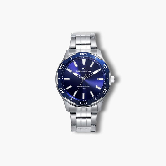 Reloj Mark Maddox Mission HM1016-36 acero esfera azul