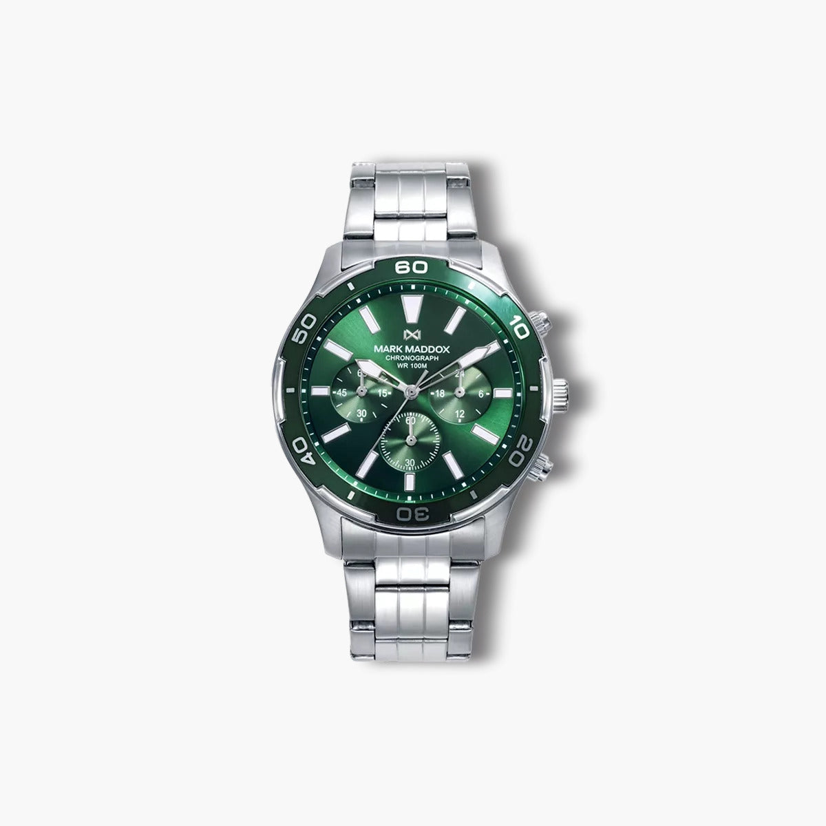 Reloj Mark Maddox Mission HM1017-66 acero esfera verde