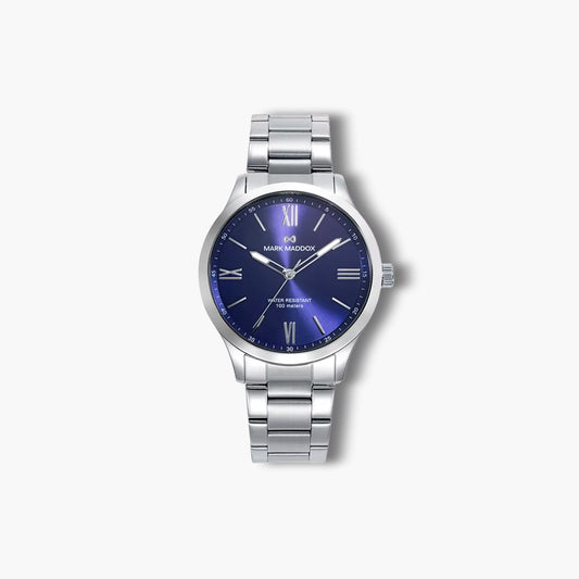 Reloj Mark Maddox Marais HM1018-33 acero esfera azul