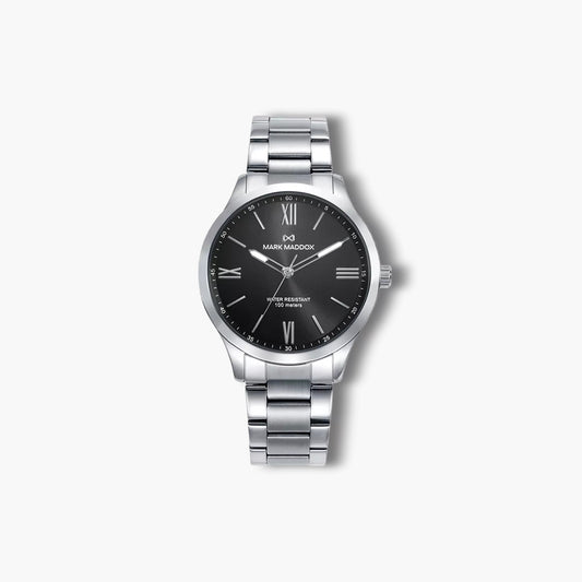 Reloj Mark Maddox Marais HM1018-53 acero esfera negra