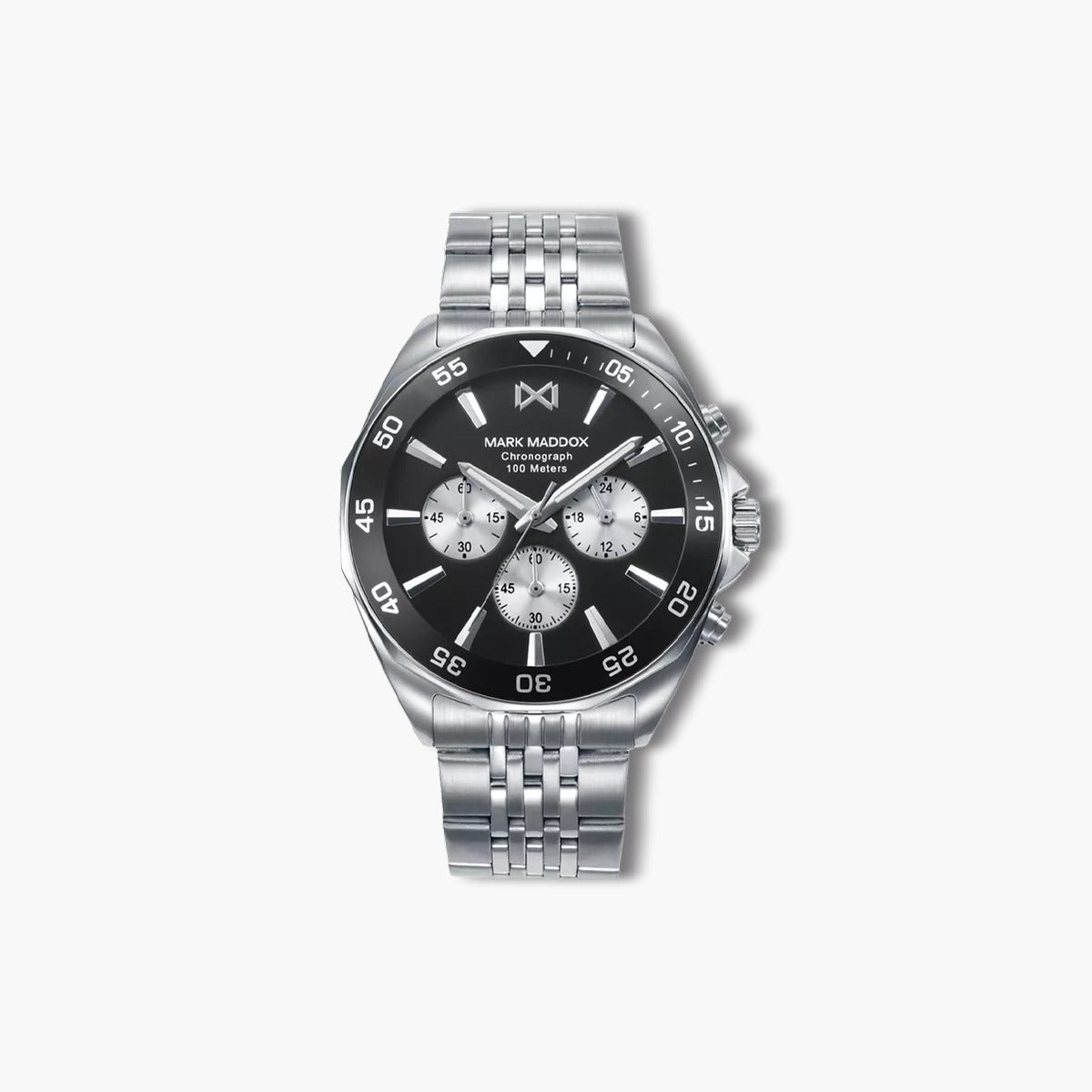 Reloj Mark Maddox Mission HM1024-57 acero esfera negra