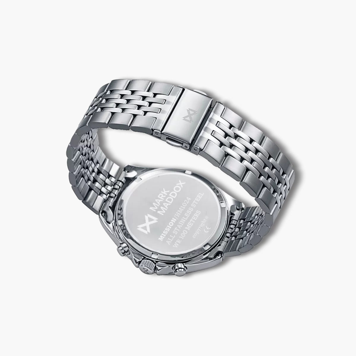 Reloj Mark Maddox Mission HM1024-57 acero esfera negra