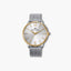 Reloj Mark Maddox HM1025-85 acero esfera blanca y dorada