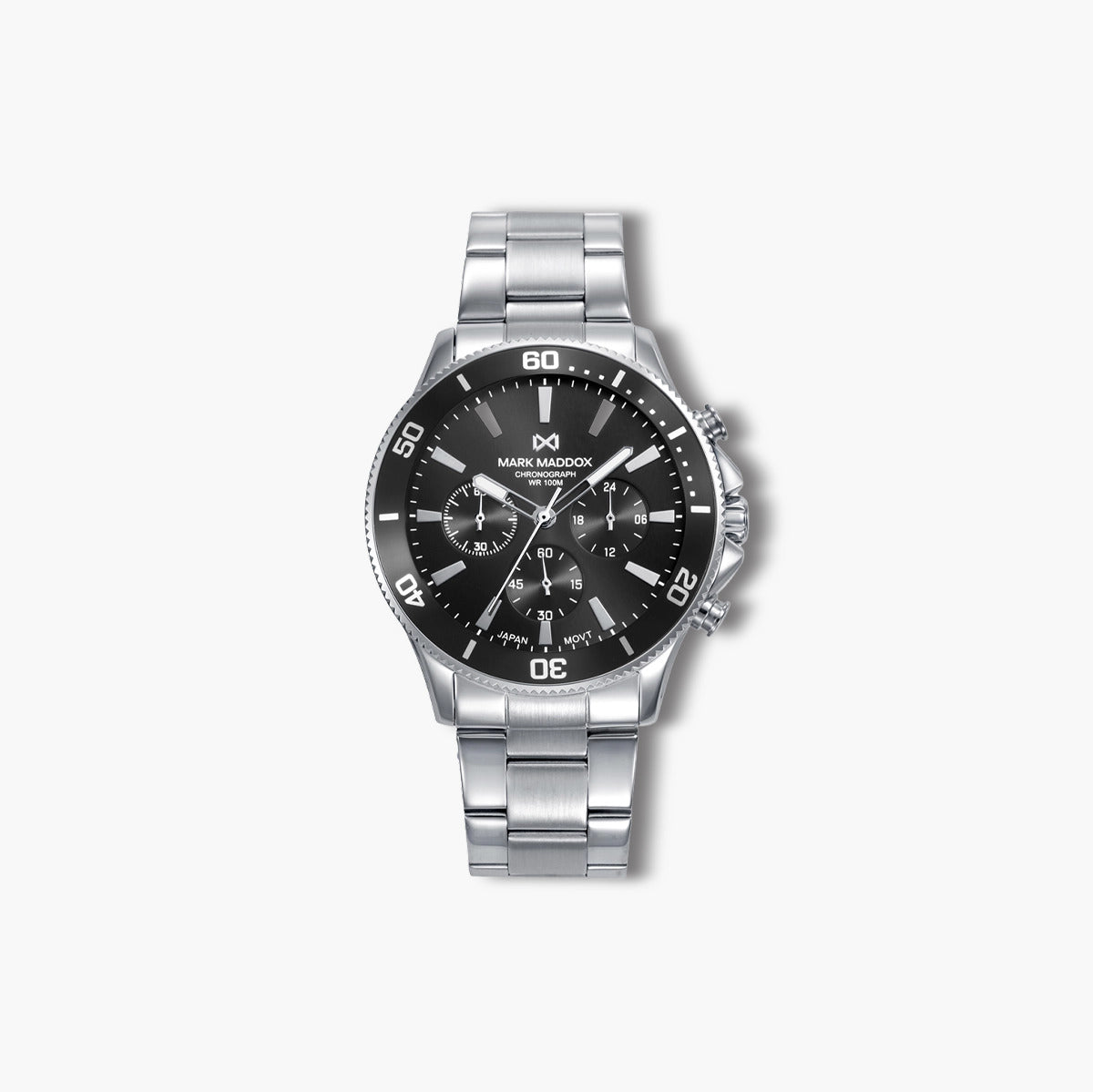 Reloj Mark Maddox Mission HM1027-57 acero esfera negra