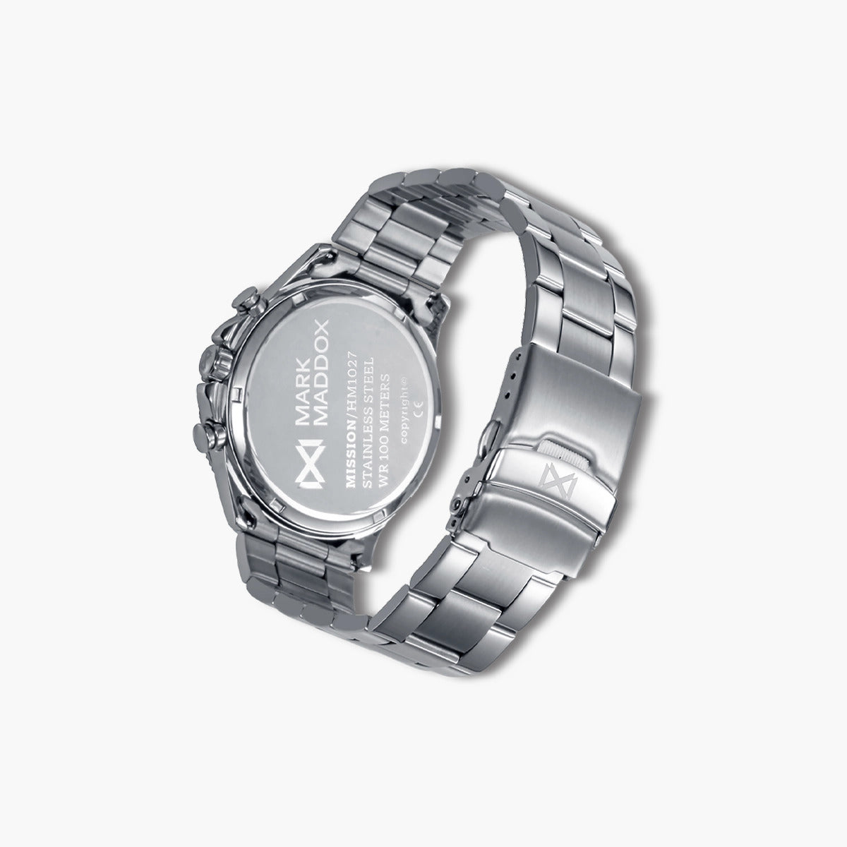 Reloj Mark Maddox Mission HM1027-57 acero esfera negra