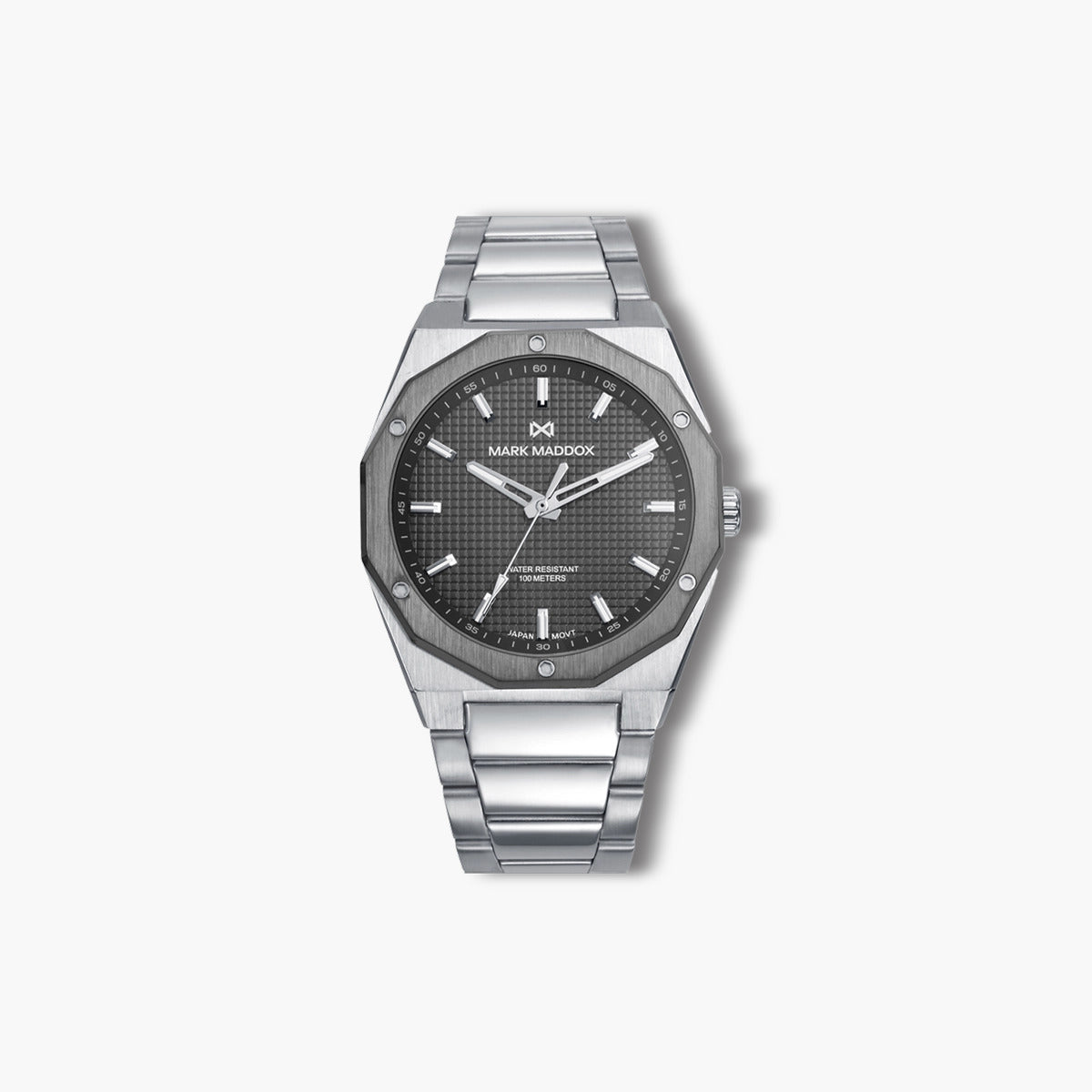 Reloj Mark Maddox Mission HM1030-17 acero esfera negra