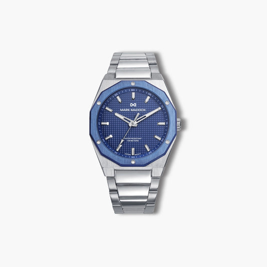 Reloj Mark Maddox Mission HM1030-37 acero esfera azul