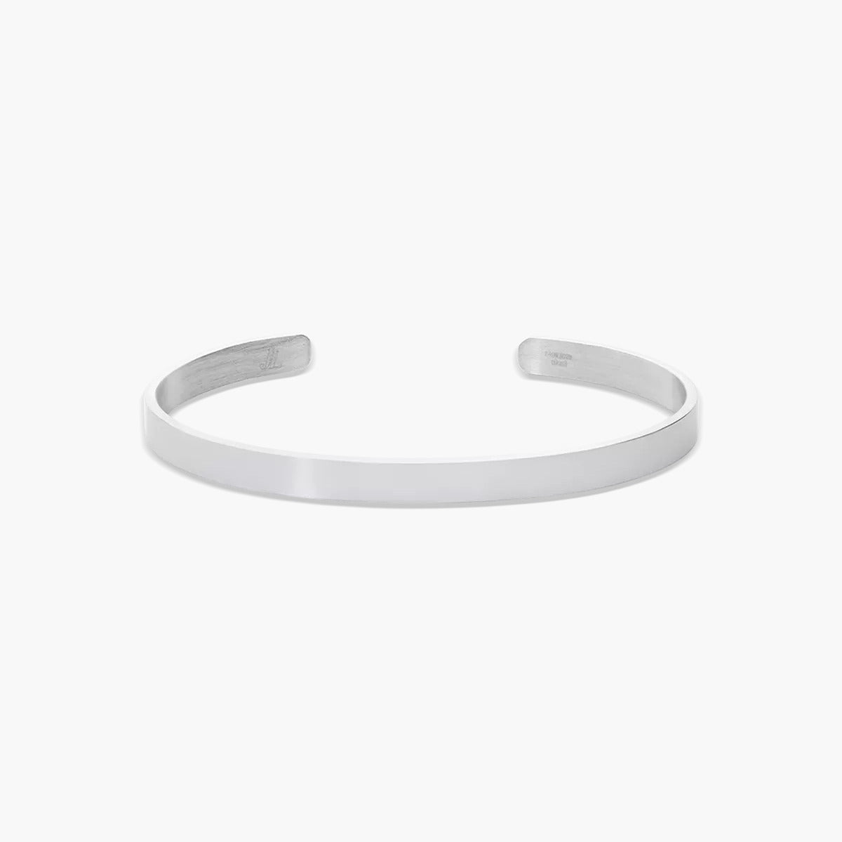 Pulsera de acero plana abierta 59 mm