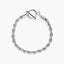 Pulsera de acero cordón 19 cm