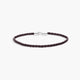 Pulsera de cuero trenzado marrón 21 cm