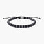 Pulsera de cuentas ágata negra 19-28 cm