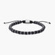 Pulsera de cuentas ágata negra 19-28 cm