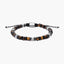 Pulsera de cuentas ojo de tigre y ágata negra 19-28 cm
