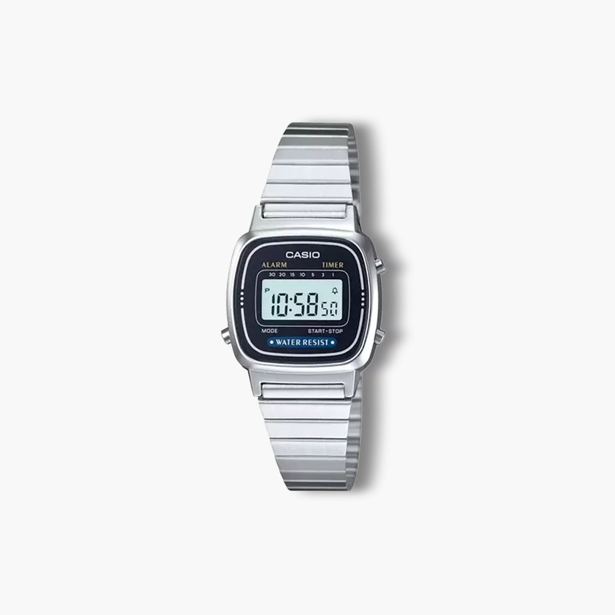 Reloj Casio Collection Retro LA670WEA-1EF digital acero