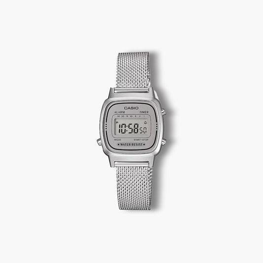 Reloj Casio Collection Retro LA670WEM-7EF digital acero
